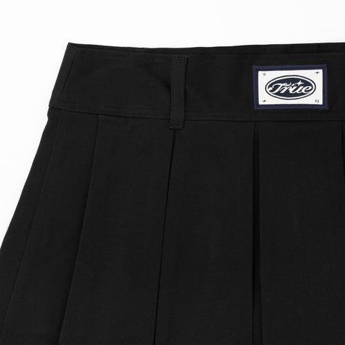 Pleated Mini Skirt - Black TRUE