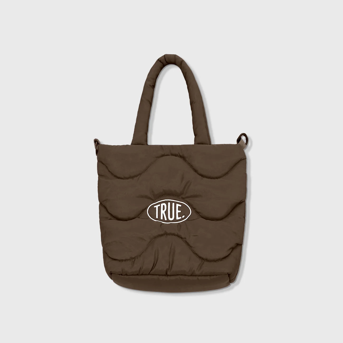 Puffer Shopper Bag - Brown TRUE