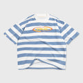 Racing Stripes Boxy Tee - Blue TRUE