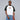 Retro Ranglan Boxy Tee - White/Black TRUE