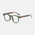 PIXXIESX SQUERD LEOPARD GREEN BLUE LIGHT PIXXIESX SUNGLASSES