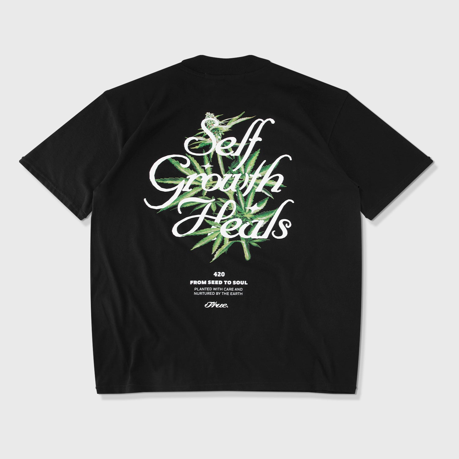 Self Growth Oversized T-Shirt - Black