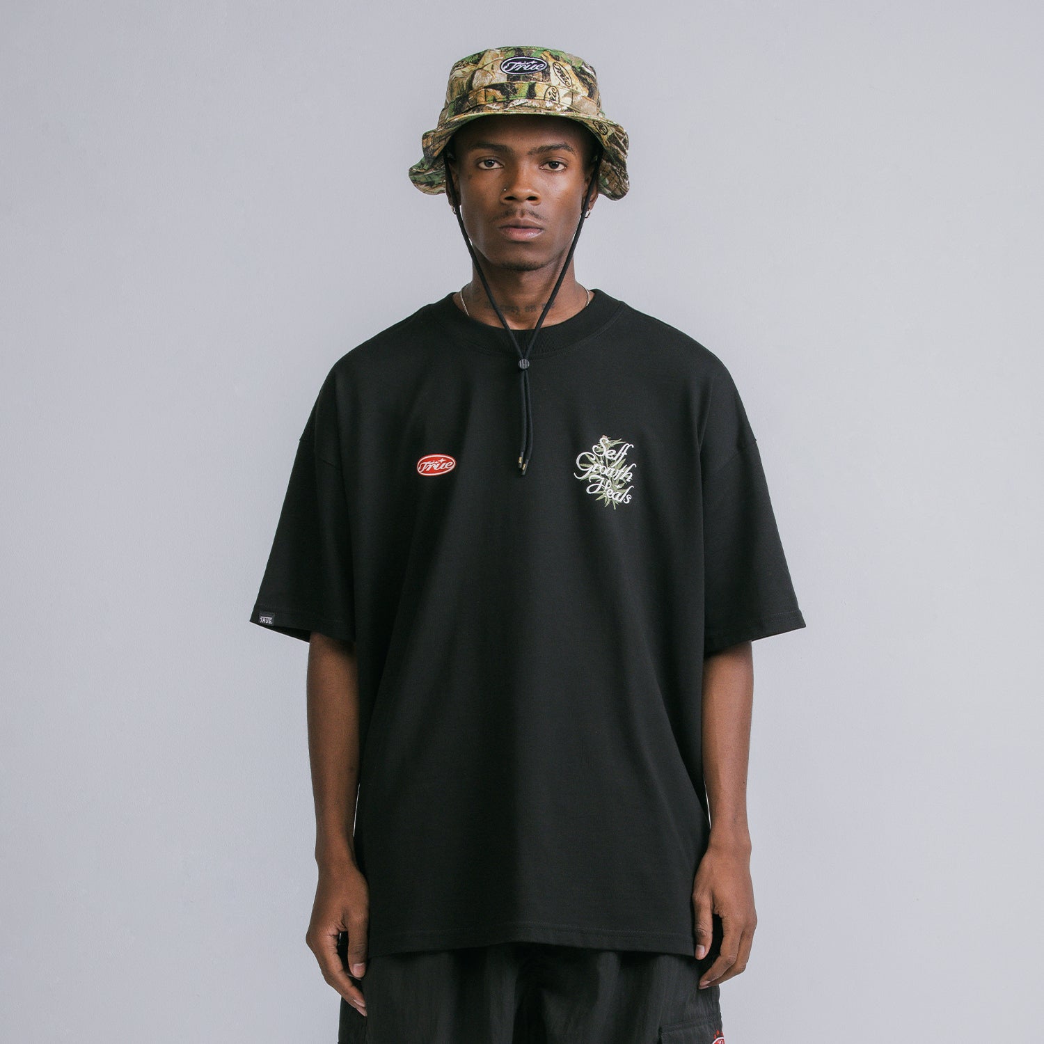 Self Growth Oversized T-Shirt - Black