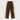 Sideburn Mid-Rise Pants - Brown
