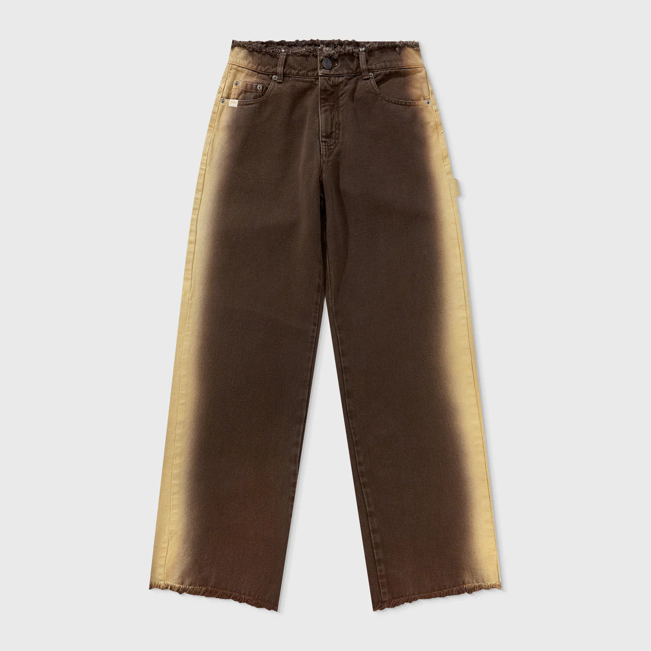 Sideburn Mid-Rise Pants - Brown