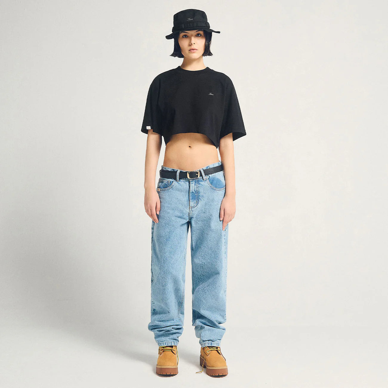 Signature Crop Top - Black TRUE