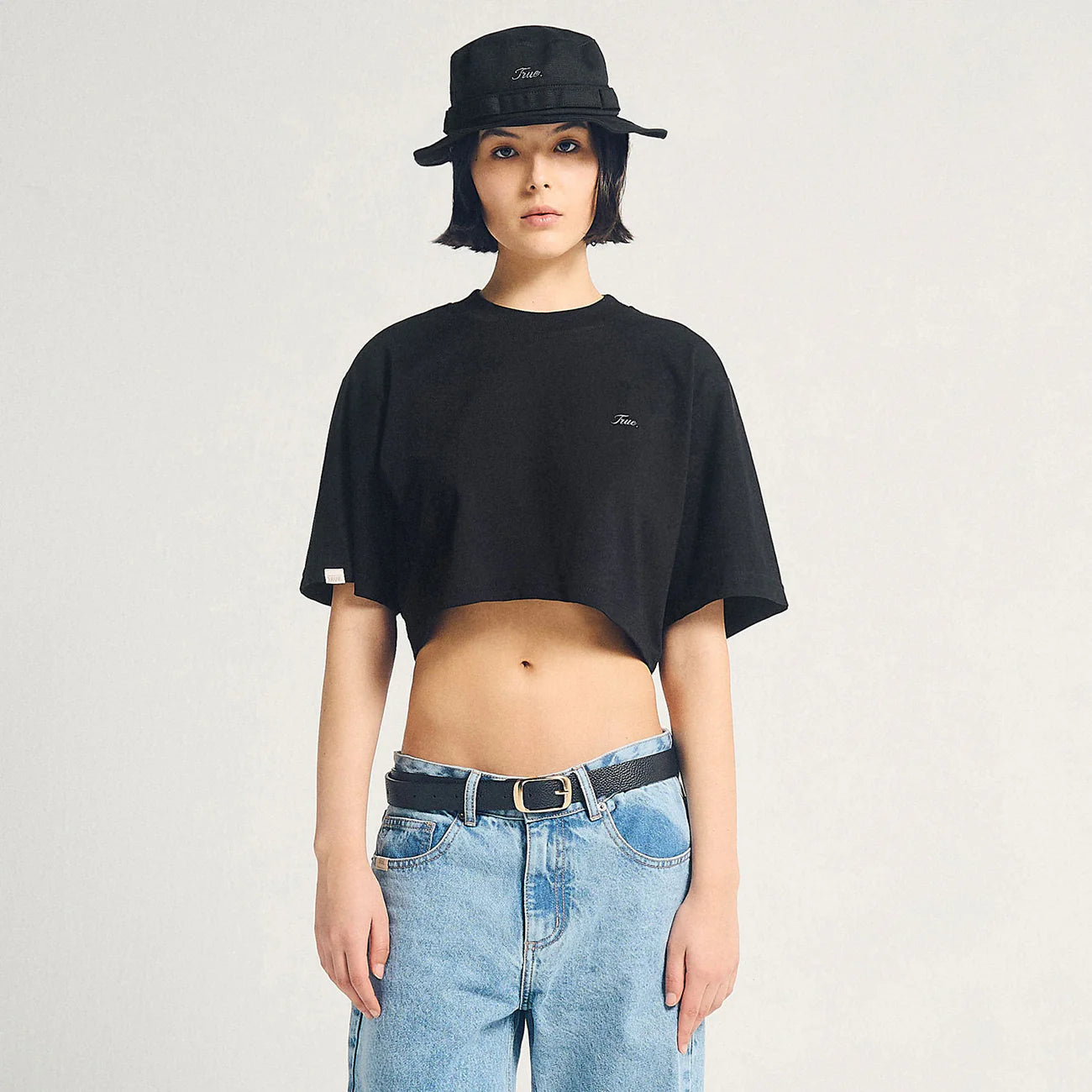 Signature Crop Top - Black TRUE