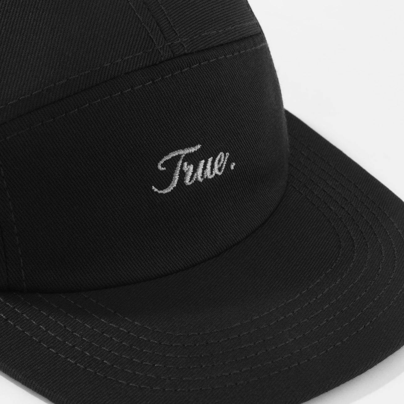True Signature Five-Panel Cap - Black TRUE