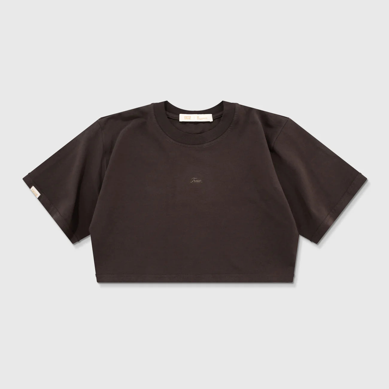 Signature Crop Top - Brown TRUE