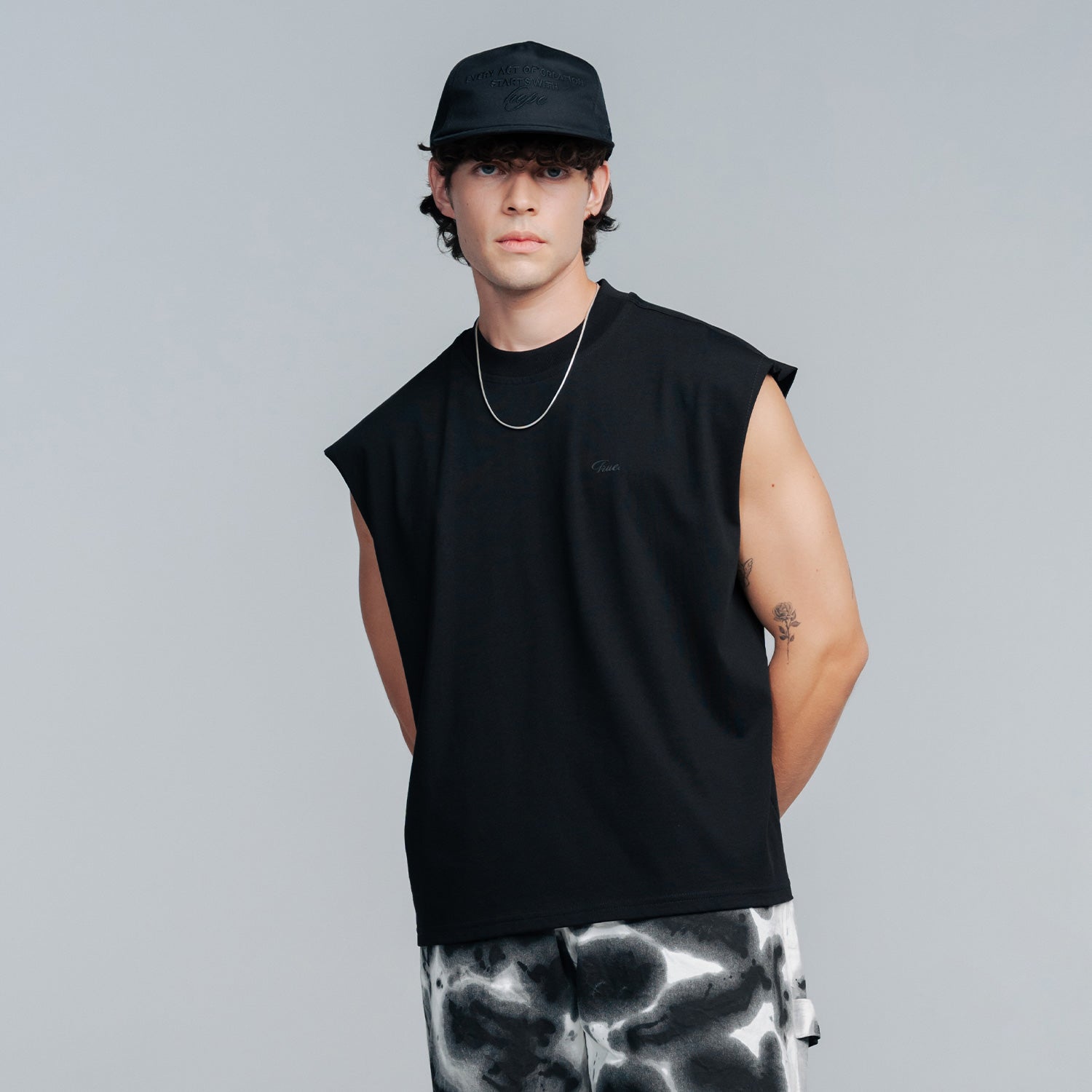 Sleeveless Tee - Black TRUE
