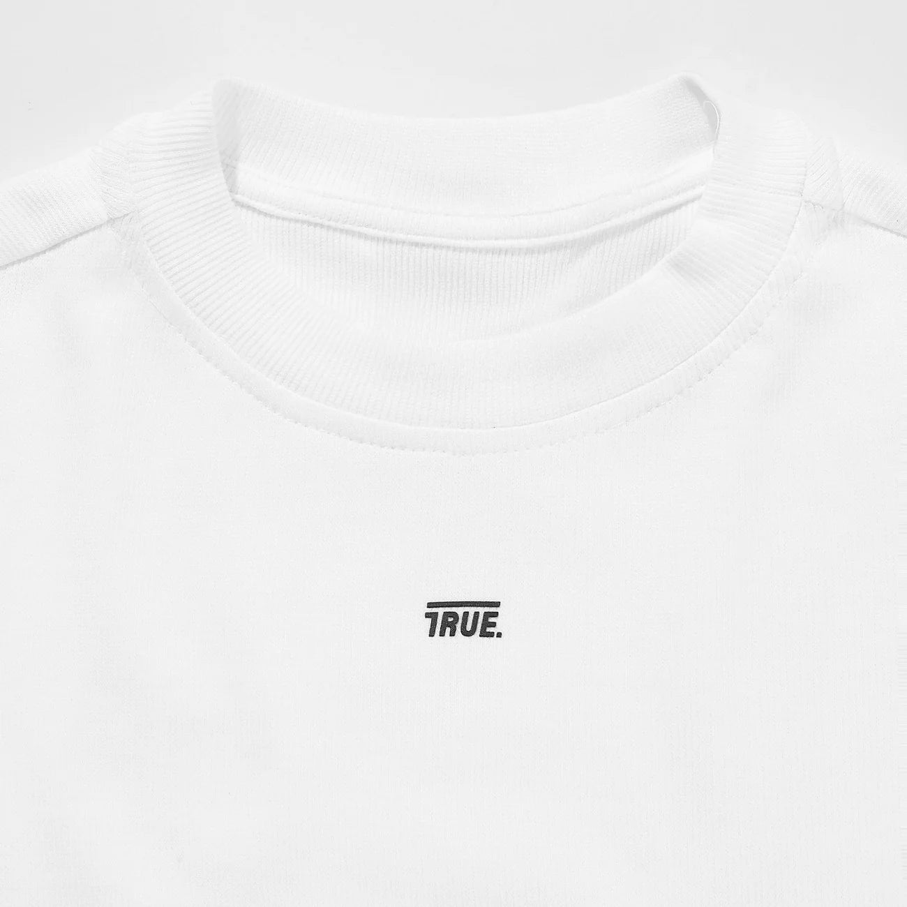Slim Ribbed Fitted Tee - White