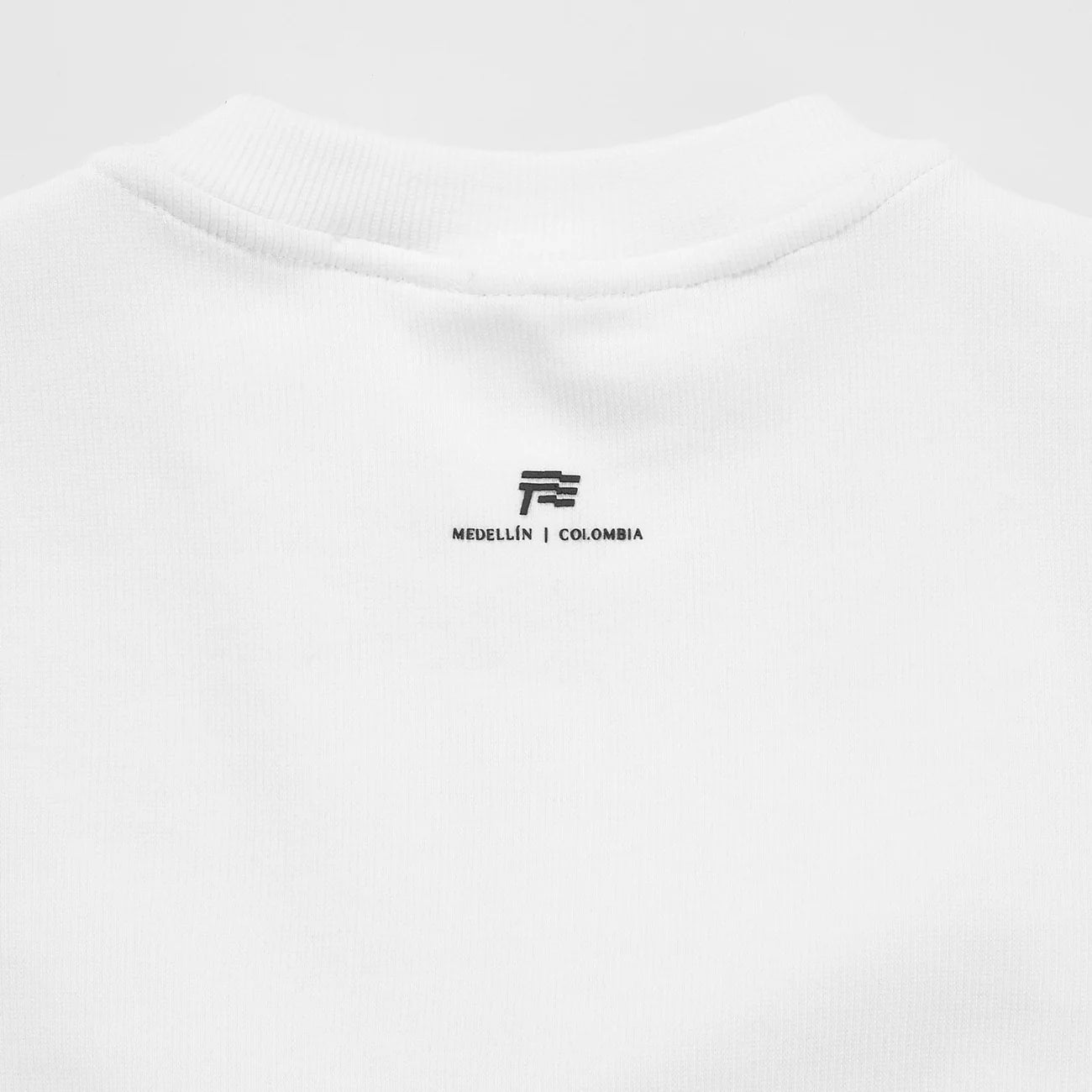 Slim Ribbed Fitted Tee - White