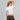 Slim Ribbed Fitted Tee - White