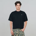 Textured Boxy Tee - Black TRUE