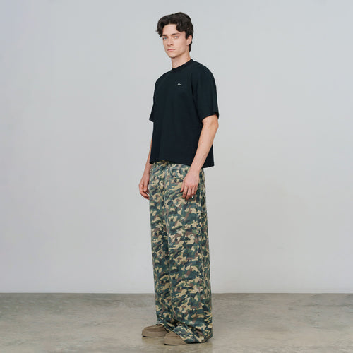Textured Boxy Tee - Black TRUE