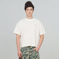 Textured Boxy Tee - Cream TRUE