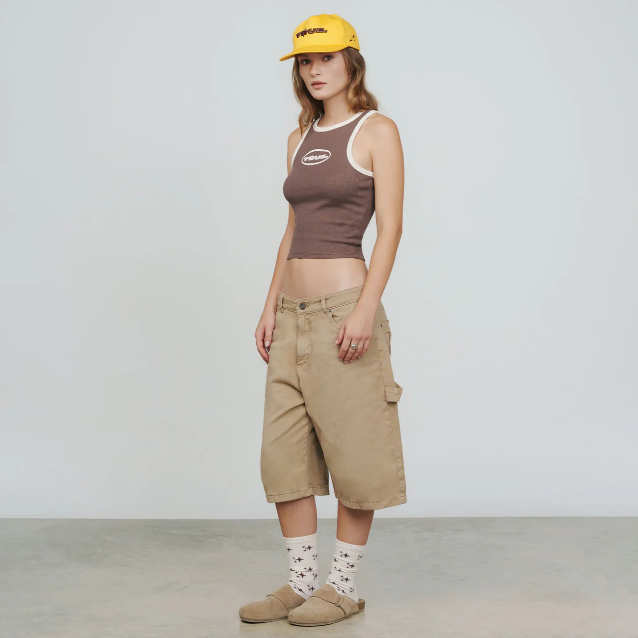 Textured Tank Top - Brown TRUE