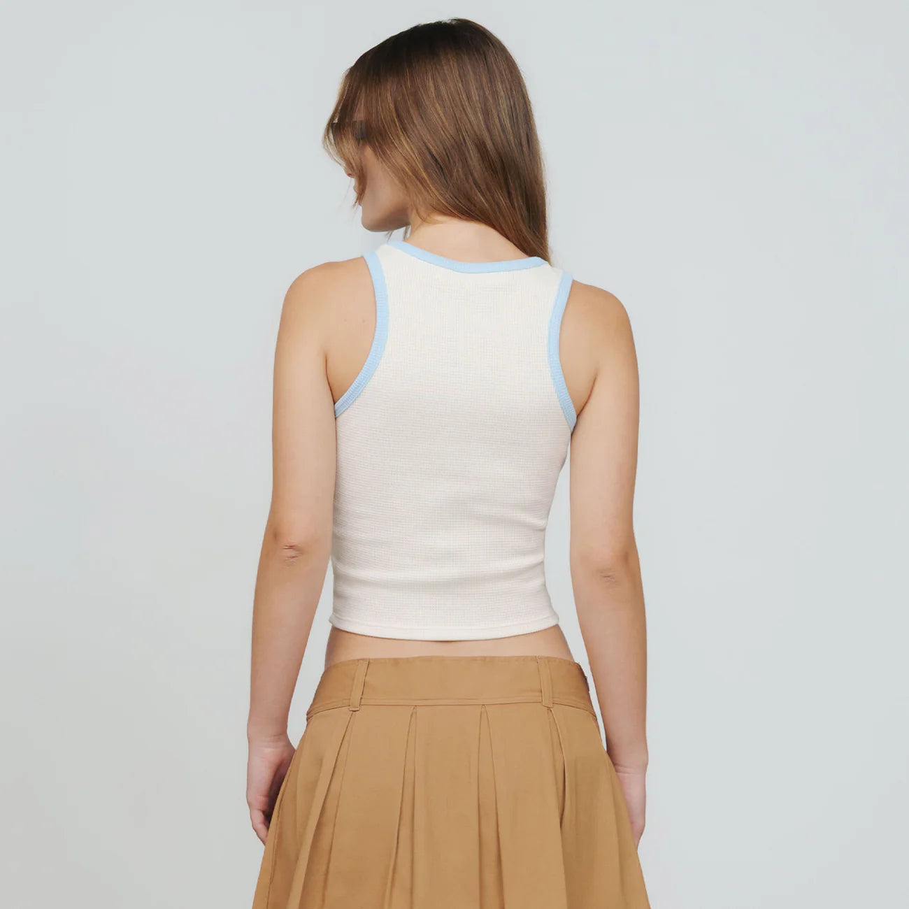 Textured Tank Top - Cream TRUE