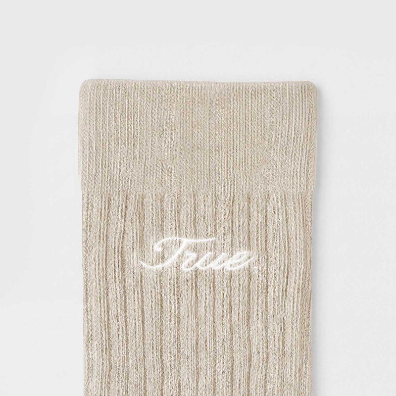 True Ribbed Socks - Camel TRUE