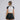 True Stamp Cropped Slim Tee - Navy Blue TRUE