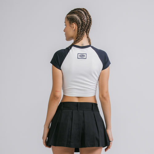 Pleated Mini Skirt - Black TRUE
