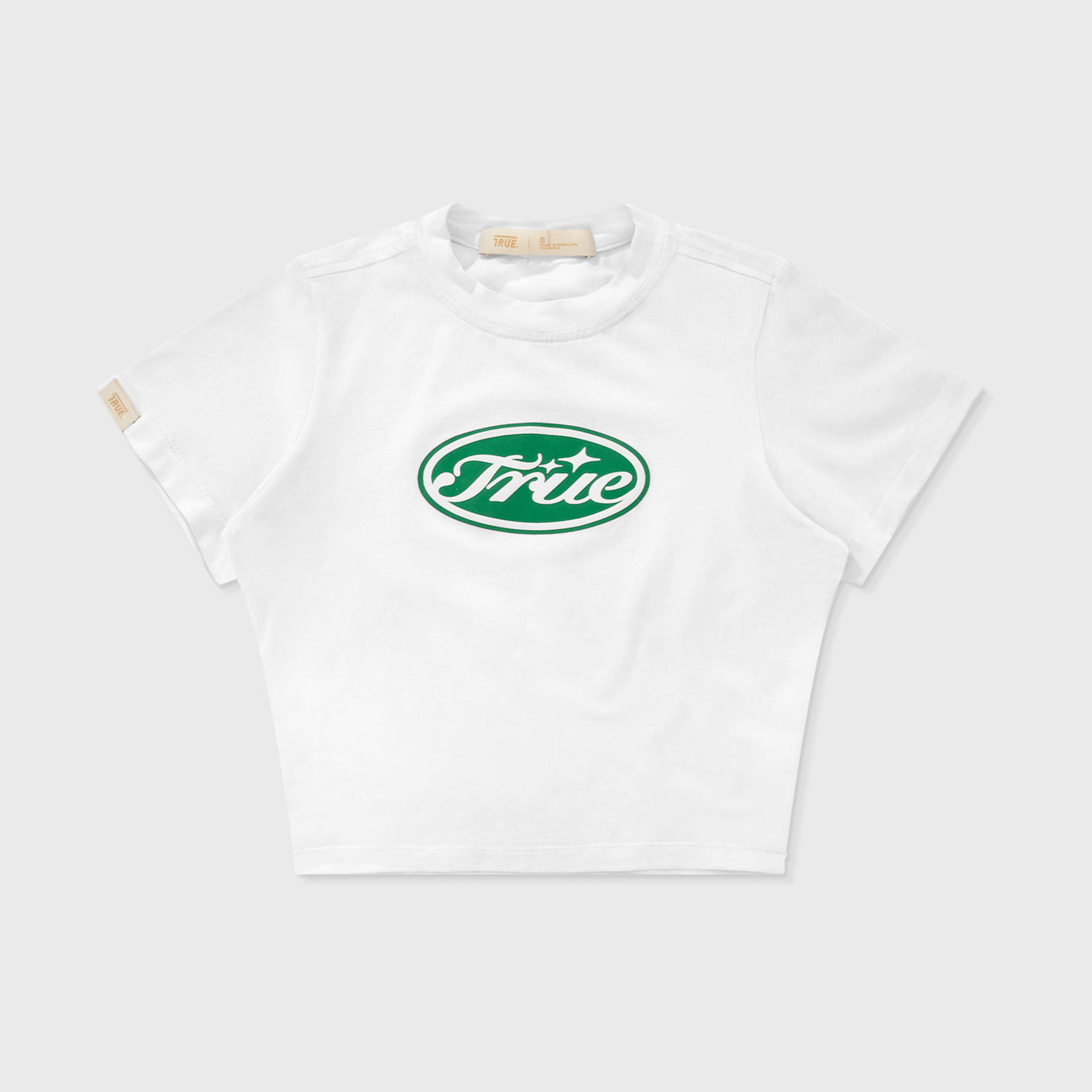 True Stamp Slim Tee - White TRUE