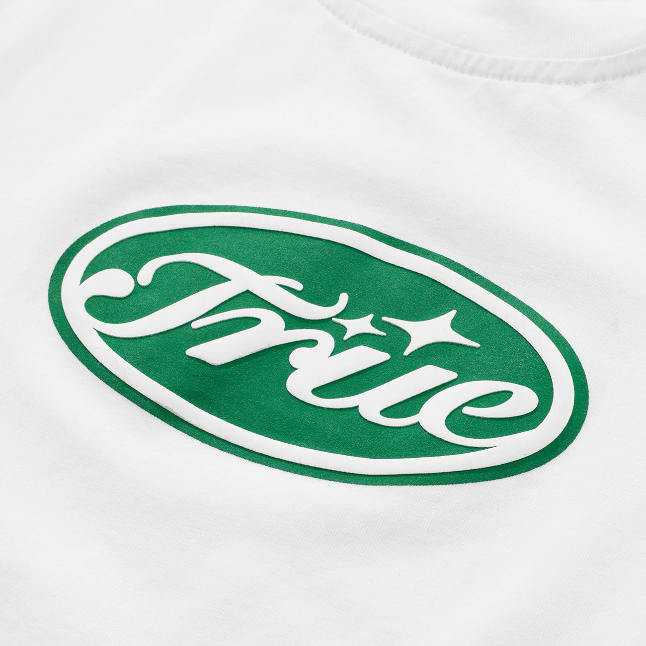 True Stamp Slim Tee - White TRUE