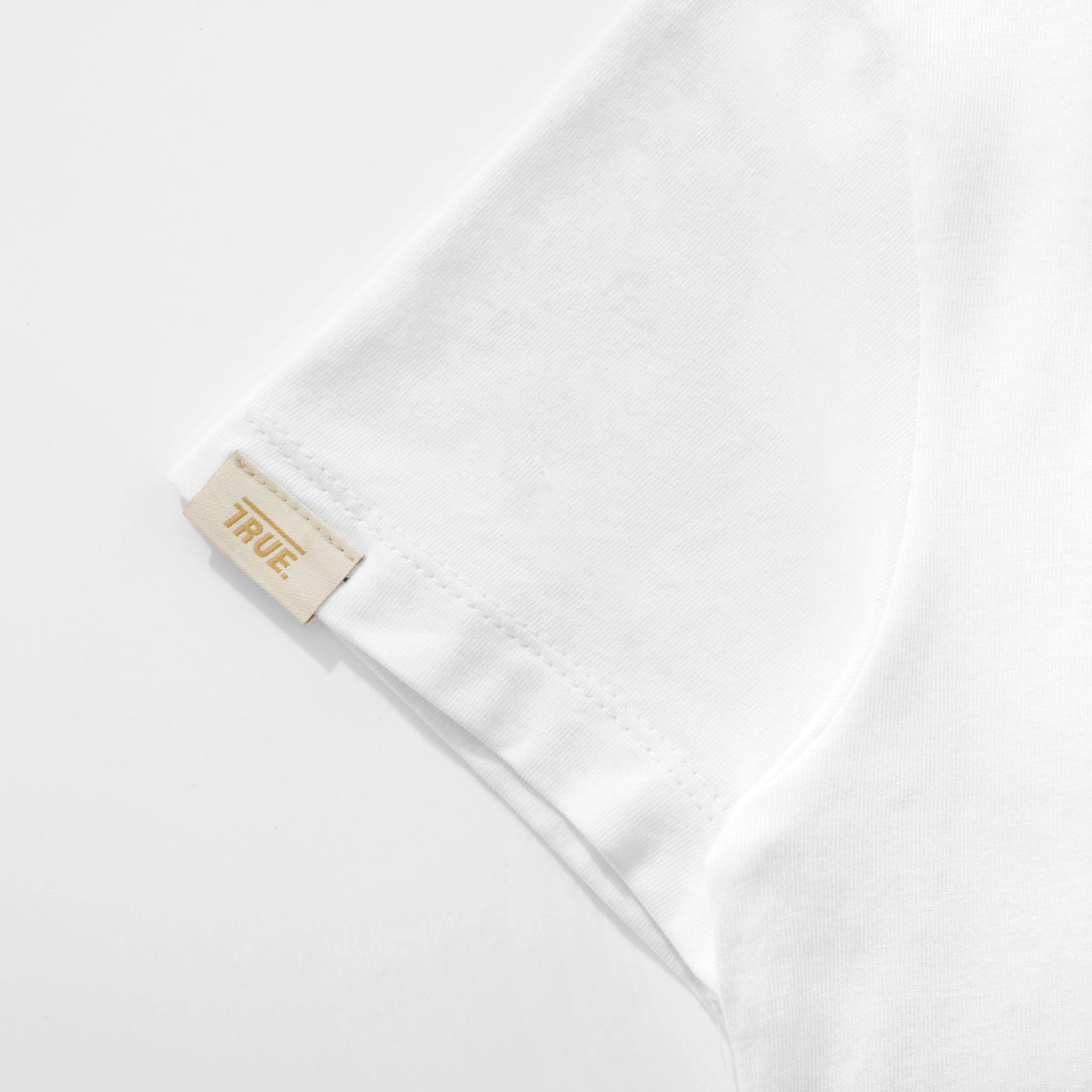 True Stamp Slim Tee - White TRUE