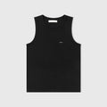 True Textured Sleeveless Tee - Black
