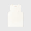 True Textured Sleeveless Tee - White