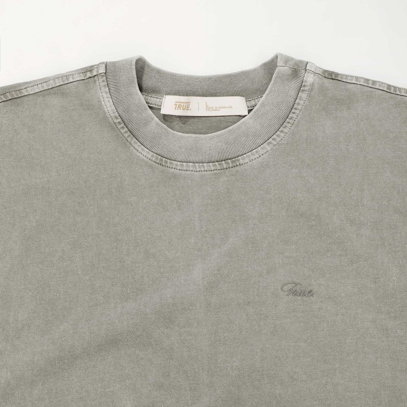 Washed Sleeveless Tee - Light Gray TRUE