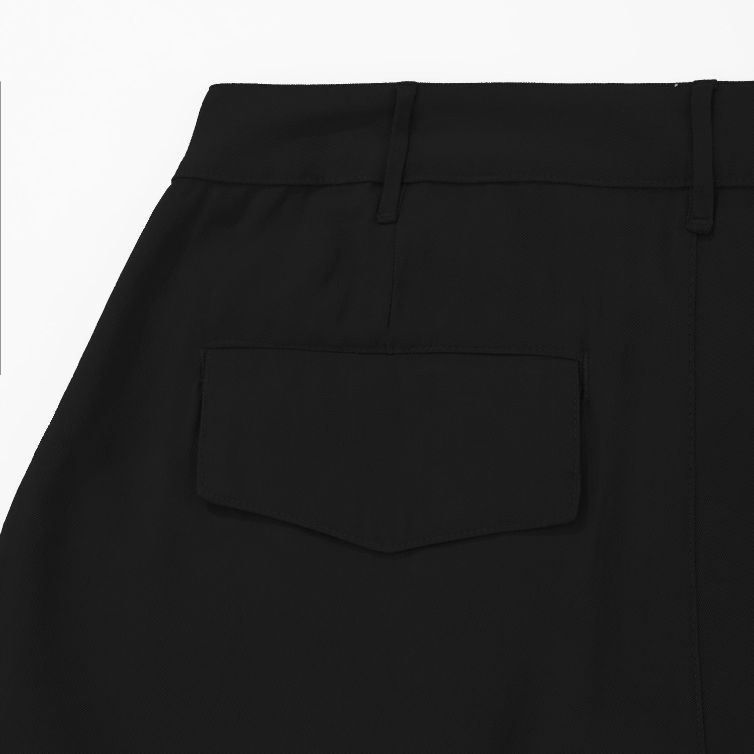 Wide Leg Trousers - Black