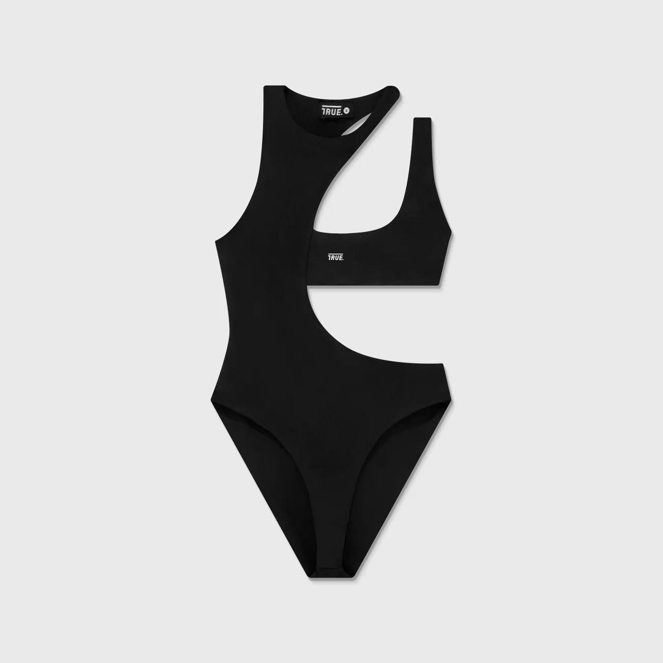 True logo asymmetric Bodysuit-black TRUE