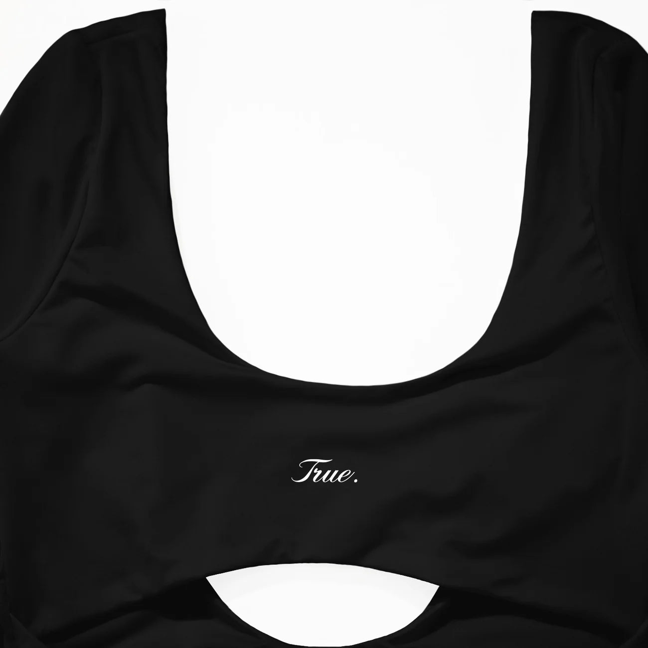 Signature Cut-Out LS Bodysuit- Black TRUE