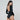 Signature Cut-Out LS Bodysuit- Black TRUE