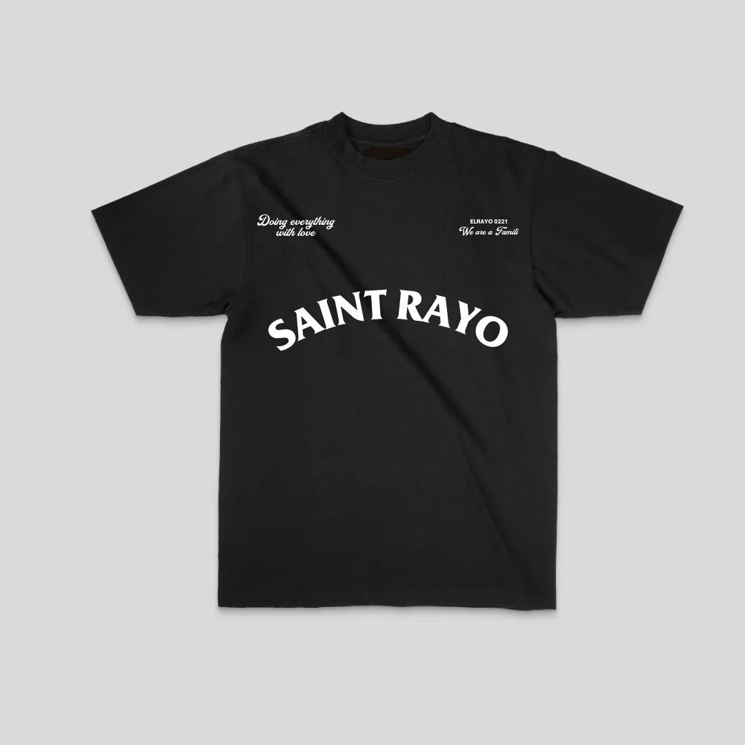 CAMISETA  SAINT RAYO BLACK ELRAYO