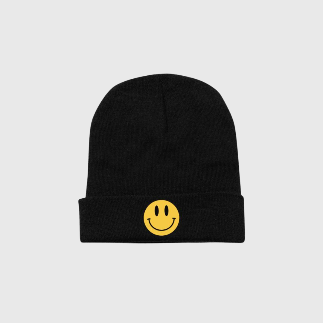 BEANIE SMILE-BLACK ELRAYO