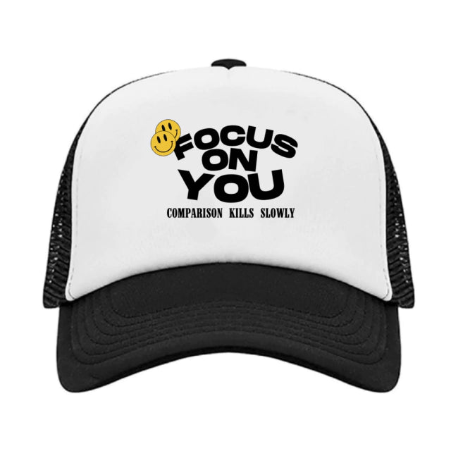 FOCUS TRUCKER DAD HAT-BLACK ELRAYO