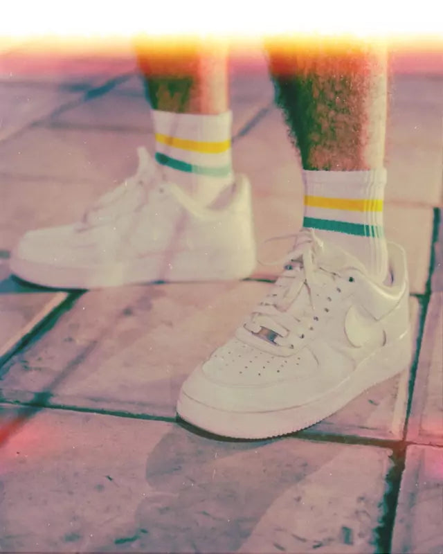 CALCETINES BAND GREEN AND YELLOW ELRAYO